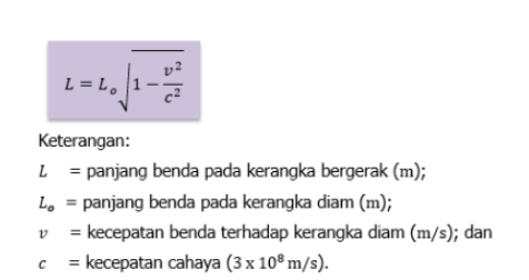 Rumus Relativitas 