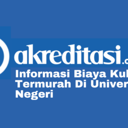 Biaya Kuliah Termurah Di Universitas Negeri