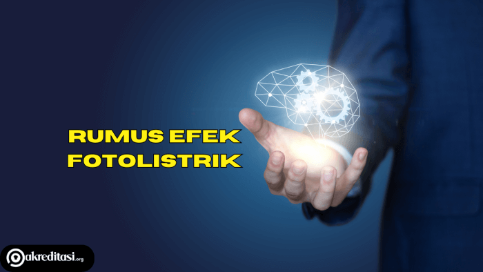 Rumus Efek Fotolistrik