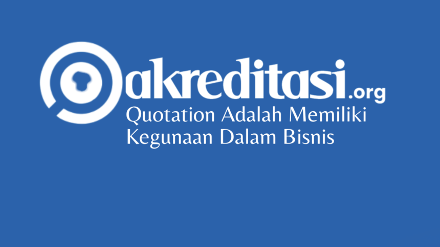 Quotation Adalah